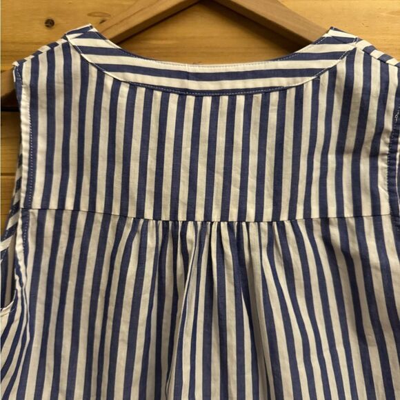 Pomander Place Medium Striped Sleeveless Kenzie Poplin Tiered Dress Tuckernuck - Picture 8 of 10